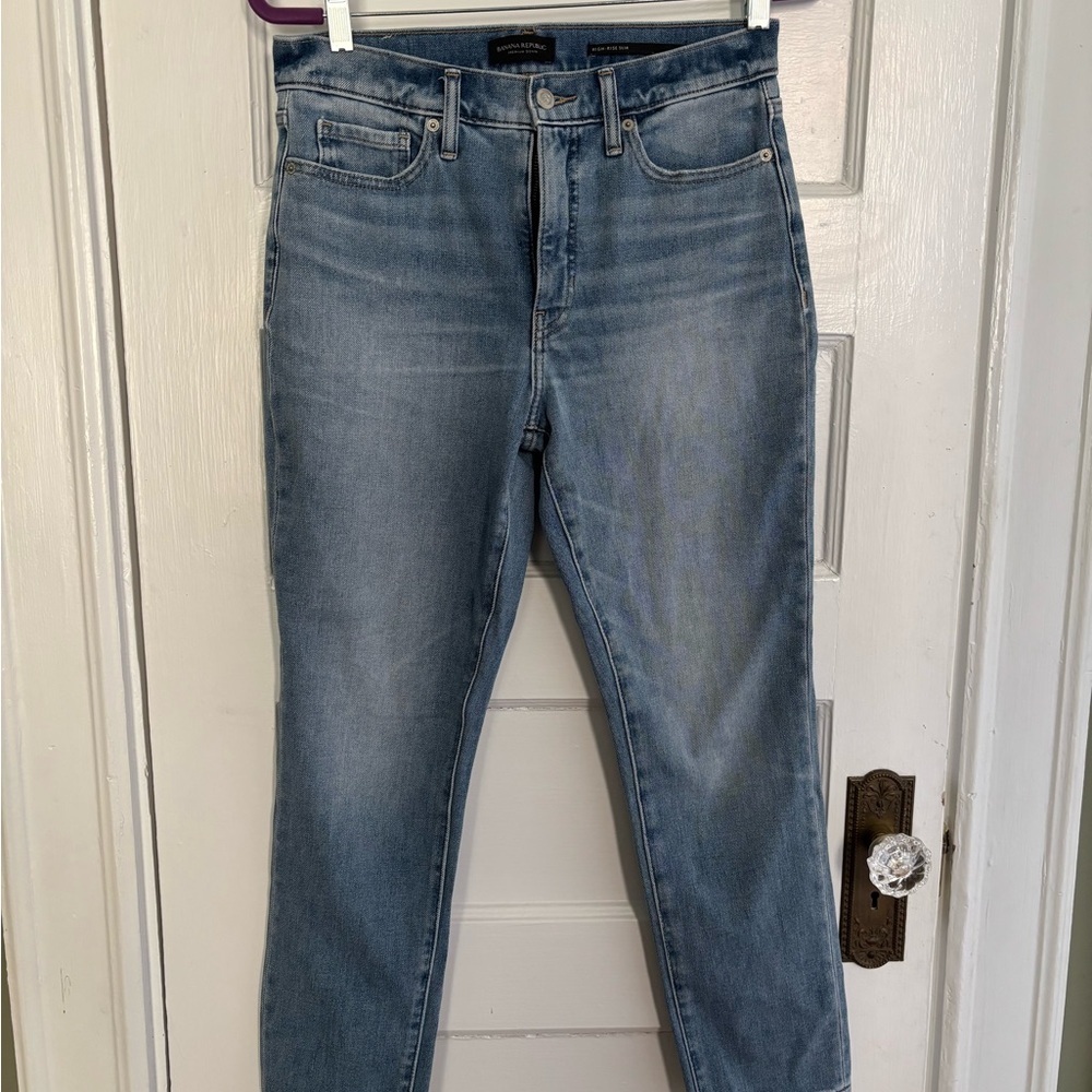 Banana Republic Light Blue High-Rise Slim Jeans